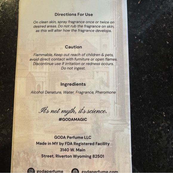 GODA Conquerer Spray Fragrance NIB - Picture 2 of 3